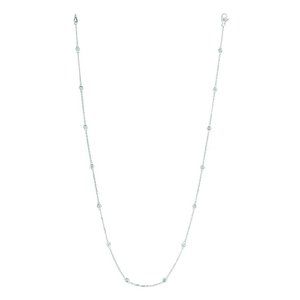 0.33 Carat Diamond by the Yard Necklace 14K White Gold